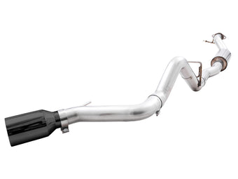 compare product AWE Tuning 2021+ Ford Bronco 0FG Single Rear Exit Exhaust w/Diamond Black Tip & Bash Guard