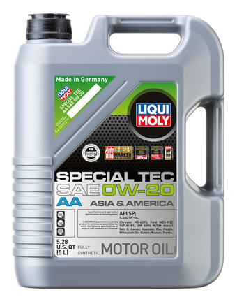 compare product LIQUI MOLY 5L Special Tec AA Motor Oil SAE 0W20
