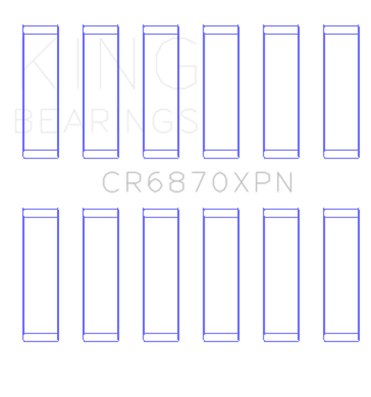 King Engine Bearings 09-15 Nissan GT-R VR38DETT (Size STD) Performance Rod Bearing Set