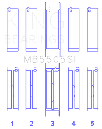 compare product King Engine Bearings Ford 351ci/400ci 16V Main Bearing Set - Set Of 10