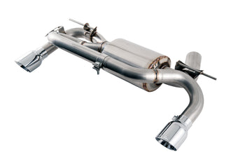 compare product AWE Tuning BMW F3X 340i Touring Edition Axle-Back Exhaust - Chrome Silver Tips (102mm)