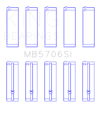 compare product King Engine Bearings Hyundai i30 G4FC (Size +0.25mm) Main Bearing Set