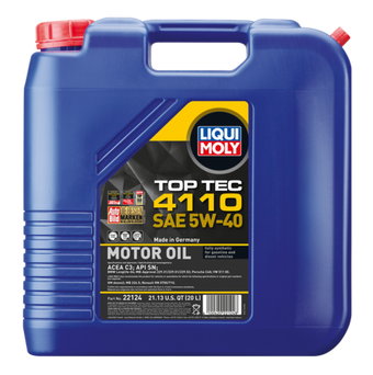 compare product LIQUI MOLY 20L Top Tec 4110 Motor Oil SAE 5W40