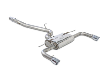 compare product AWE Tuning Audi 8V A3 Touring Edition Exhaust - Dual Outlet Chrome Silver 90 mm Tips