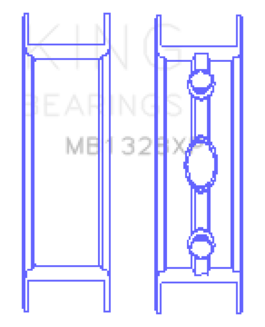 King Engine Bearings GM Vortec / LS Series Gen III IV - Flange Only (From Set MB5013XP)