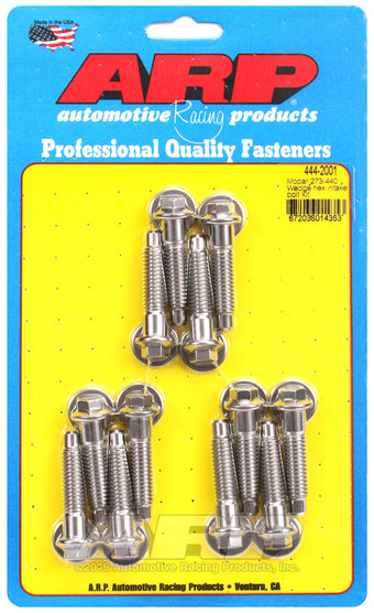 compare product ARP Mopar 273-440 Wedge Hex Intake Manifold Bolt Kit