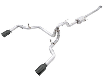 compare product AWE Tuning 0FG 21+ Ford F150 Dual Split Rear Cat-Back Exhaust- 5in Diamond Black Tips