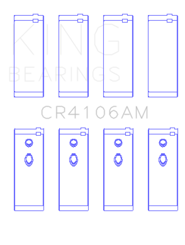 King Engine Bearings Daewoo/GM/Isuzu/Opel/Vauxhall (Size STD) Rod Bearing Set