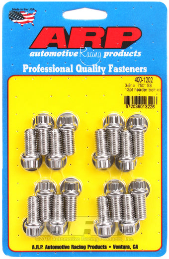 compare product ARP 3/8 x .750 SS 12pt Header Bolt Kit