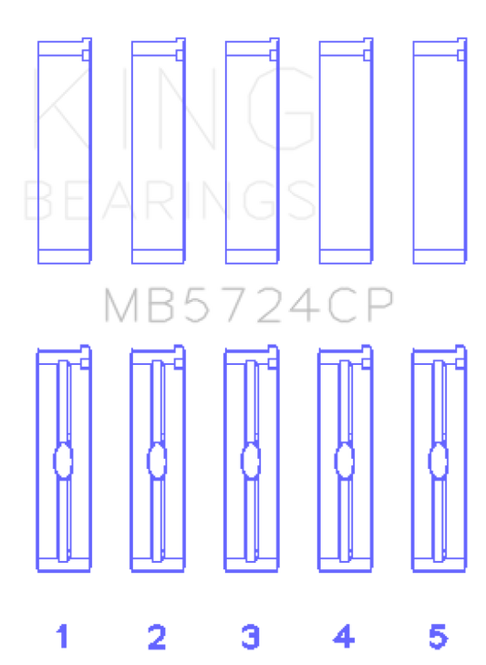 King Engine Bearings General Motors Duramax Diesel Main Bearing Set