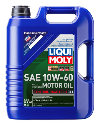compare product LIQUI MOLY 5L Synthoil Race Tech GT1 Motor Oil SAE 10W60