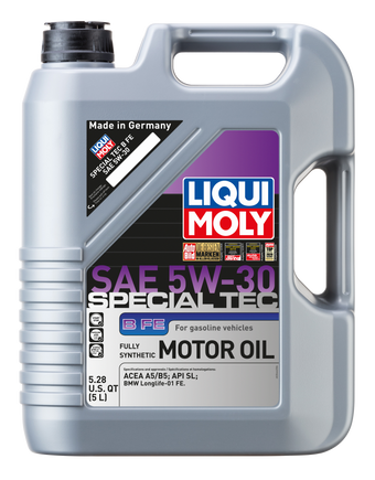 compare product LIQUI MOLY 5L Special Tec B FE Motor Oil SAE 5W30