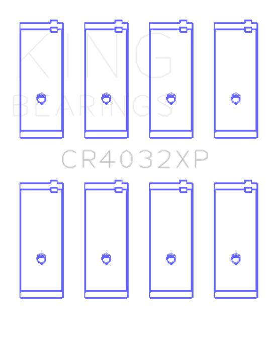 King Engine Bearings Toyota 4AGE/4AGZE 16v 1.6L (Size .025mm) Rod Bearing Set