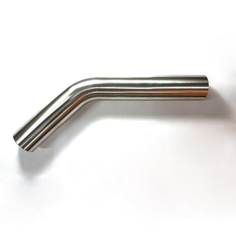 compare product Stainless Bros 2.50in Diameter 1.5D / 3.75in CLR 45 Degree Bend 5in leg/8in leg Mandrel Bend