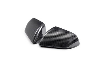compare product Ford Racing 24-25 Mustang (w/o Turn Signals) Carbon Fiber Mirror Skull Caps - Gloss