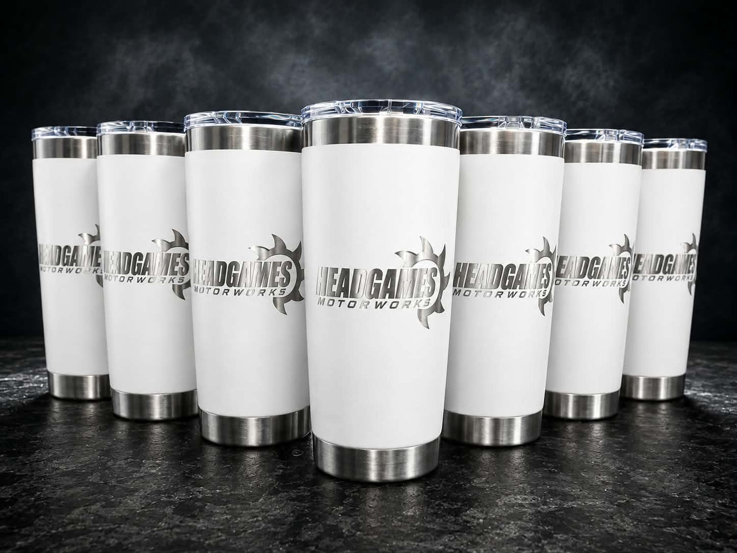 HeadGames Motorworks Tumbler - White