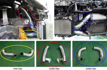 compare product HKS 09-10 Nissan GT-R Intercooler Pipe Kit (2 inlet/4 outlet)