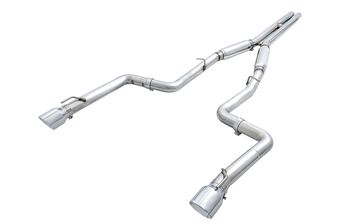 compare product AWE Tuning 2015+ Dodge Charger 6.4L/6.2L Supercharged Track Edition Exhaust - Chrome Silver Tips