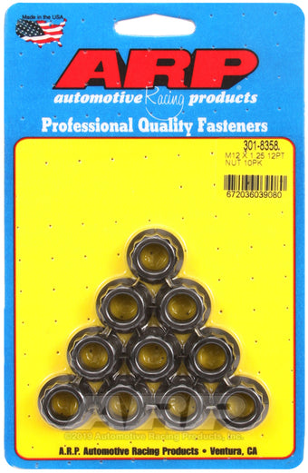 compare product ARP M12 x 1.25 12-Point Nut Kit (Pack of 10)