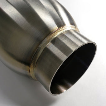 compare product Stainless Bros 3.5in Round Body x 12.0in Length 2.50in Inlet/Outlet Bullet Resonator