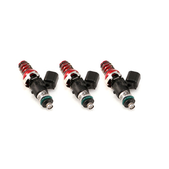 compare product Injector Dynamics 1340cc Injectors - 48mm Length - 11mm Gold Top - 14mm Lower O-Ring (Set of 3)