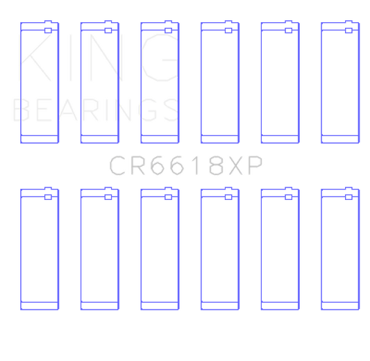 King Engine Bearings Chevrolet 200/229ci XP Series Connecting Rod Bearing Set - STDX Size