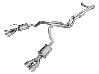 compare product AWE Tuning 2021+ Cadillac Escalade 6.2L 0FG Dual Exit Exhaust System w/ 5in Chrome Silver Tips