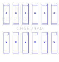 King Engine Bearings Mitsubishi 181CI 3.0L 6G72 V6 / 152CI 2.5L 6G73 V6 (Size +0.50) Rod Bearing Set