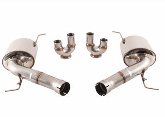 compare product AWE Tuning BMW F10 M5 Touring Edition Axle-Back Exhaust Chrome Silver Tips