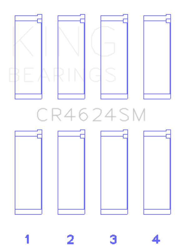 King Engine Bearings Hyundai G4KE/G4KC Rod Bearings (Set of 4)
