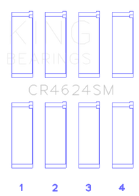 King Engine Bearings Hyundai G4KE/G4KC Rod Bearings (Set of 4)