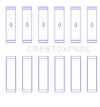 compare product King Engine Bearings Nissan VR38DETT pMaxKote Performance Con Rod w/ Dowel Hole Bearing Set
