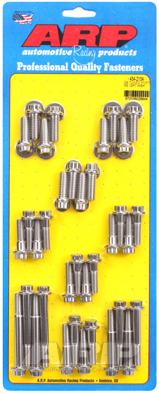 compare product ARP SB Tuned Port complete SS 12pt intake manifold bolt kit