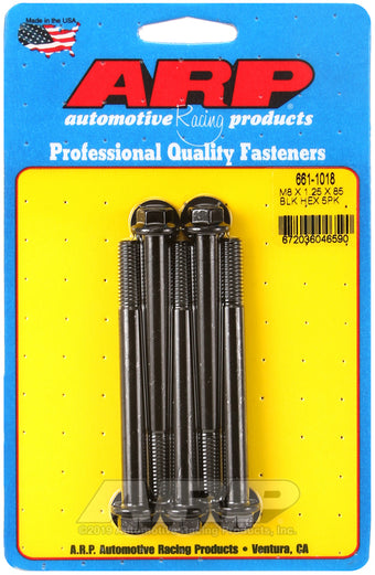 compare product ARP M8 x 1.25 x 85 hex black oxide bolts
