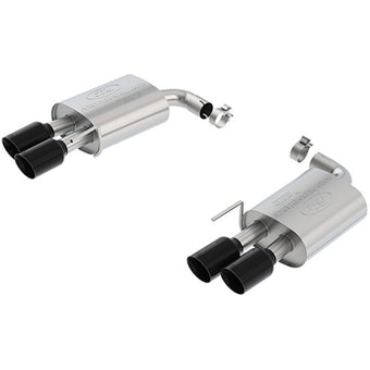 compare product Ford Racing 2018 Mustang GT 5.0L Extreme Muffler Kit - Black Chrome Tips
