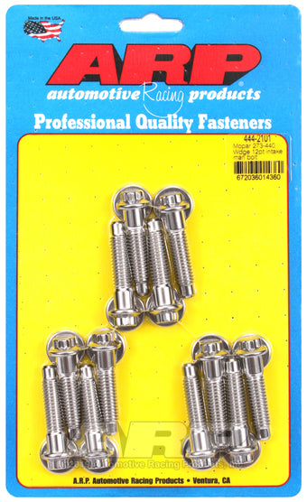 compare product ARP Mopar 273-440 Wedge 12pt Intake Manifold Bolt Kit