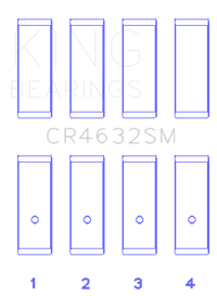 King Engine Bearings Nissan HR15/16DE (Size STD) Rod Bearing Set