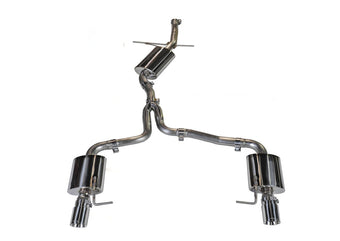 compare product AWE Tuning Audi B8 A5 2.0T Touring Edition Exhaust - Dual Outlet Polished Silver Tips