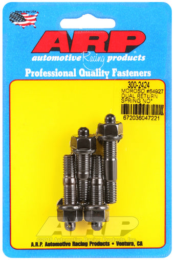 compare product ARP Moroso 64927 dual return spring no spacer plate pro series carb stud kit