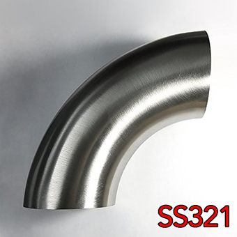 compare product Stainless Bros 1.625in SS321 90 Degree Mandrel Bend Elbow 1.5D - 16GA/.065in Wall - No Leg