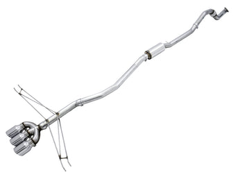 compare product AWE Tuning 2016+ Honda Civic Si Track Edition Exhaust w/Front Pipe & Triple Chrome Silver Tips