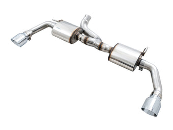 compare product AWE Tuning 07-18 Jeep Wrangler JK/JKU 3.6L Tread Edition Axle-Back Dual Exhaust - Chrome Silver Tips