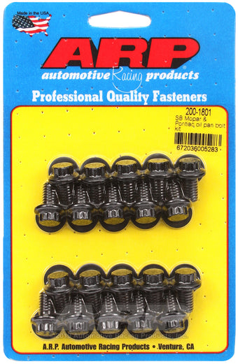 compare product ARP SB Mopar and Pontiac Oil Pan Bolt Kit