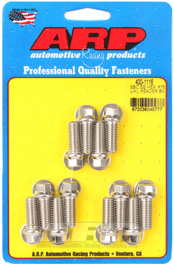 compare product ARP SB Chevy SS Hex .875 UHL Header Bolt Kit