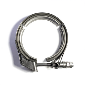compare product Ticon Industries 2.5in Stainless Steel V-Band Clamp - Quick Release