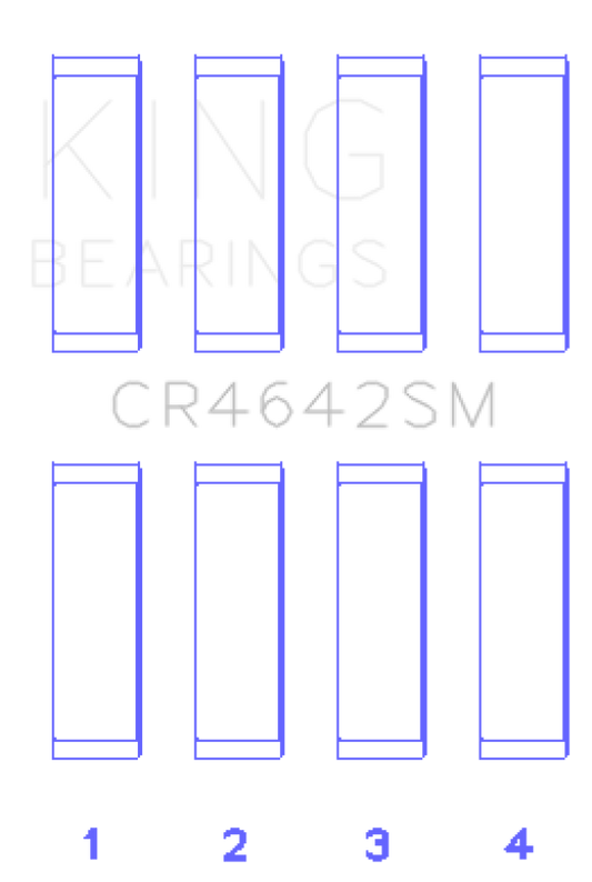King Engine Bearings Toyota 1/2NR-FE (Size STD) Rod Bearing Set