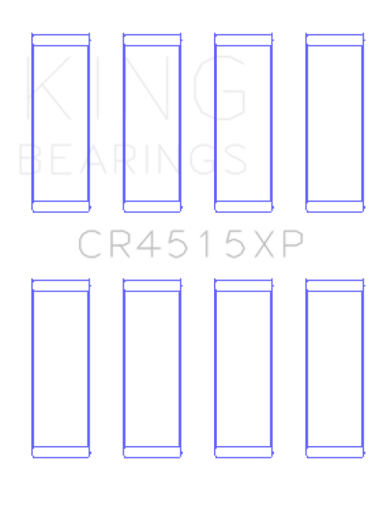 King Ford/Mazda Duratec 121ci 2.0L 16V (Size .026) Connecting Rod Bearings (Set of 4)