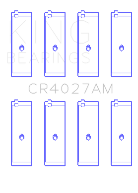 King Engine Bearings Toyota 3E (Size +0.50mm) Connecting Rod Bearing Set