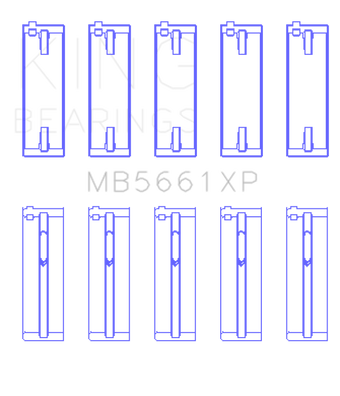 compare product King Audi/Volkswagen ADZ/AWT/APK/BHP/BPY/AKS 1.6/1.8/2.0L Crankshaft Main Bearing Set