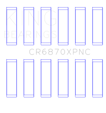 compare product King Engine Bearings Nissan VR38DETT pMaxKote Performance Con Rod Bearing Set - Size STD